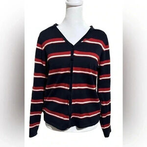 Pendleton red, white and blue button up cardigan size small